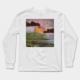 Psychedelic Sun - Surreal/Collage Art Long Sleeve T-Shirt